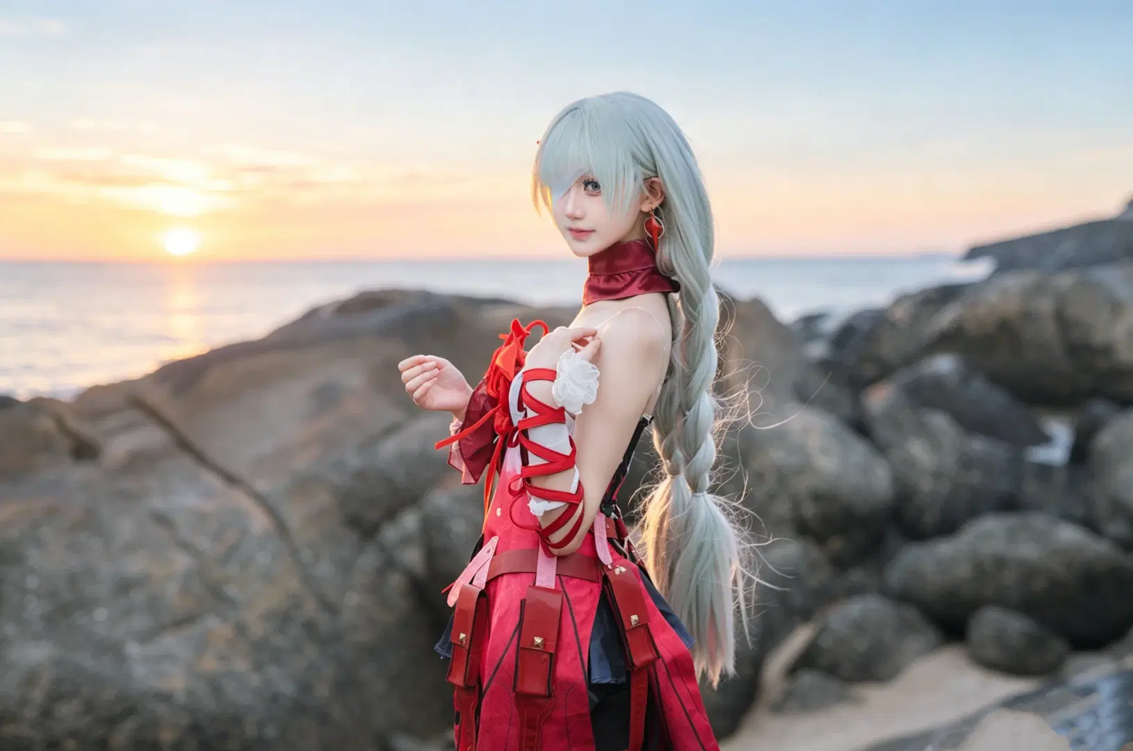 【弗洛洛cos】海边的夕阳与礁石 - Govcz小法师XiYi - 第4张