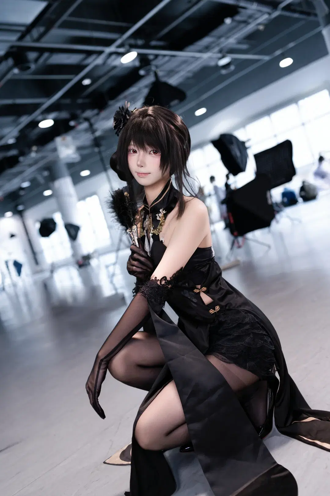 [Zhen Hai cosplay] Black & Gold Qipao Styling from Azur Lane Is Out by 黄鸡子 - Image 3
