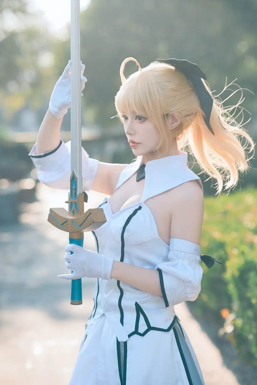 【阿尔托莉雅cos】Fate/Grand Order 纯白的骑士 - 黄鸡子 - 第2张