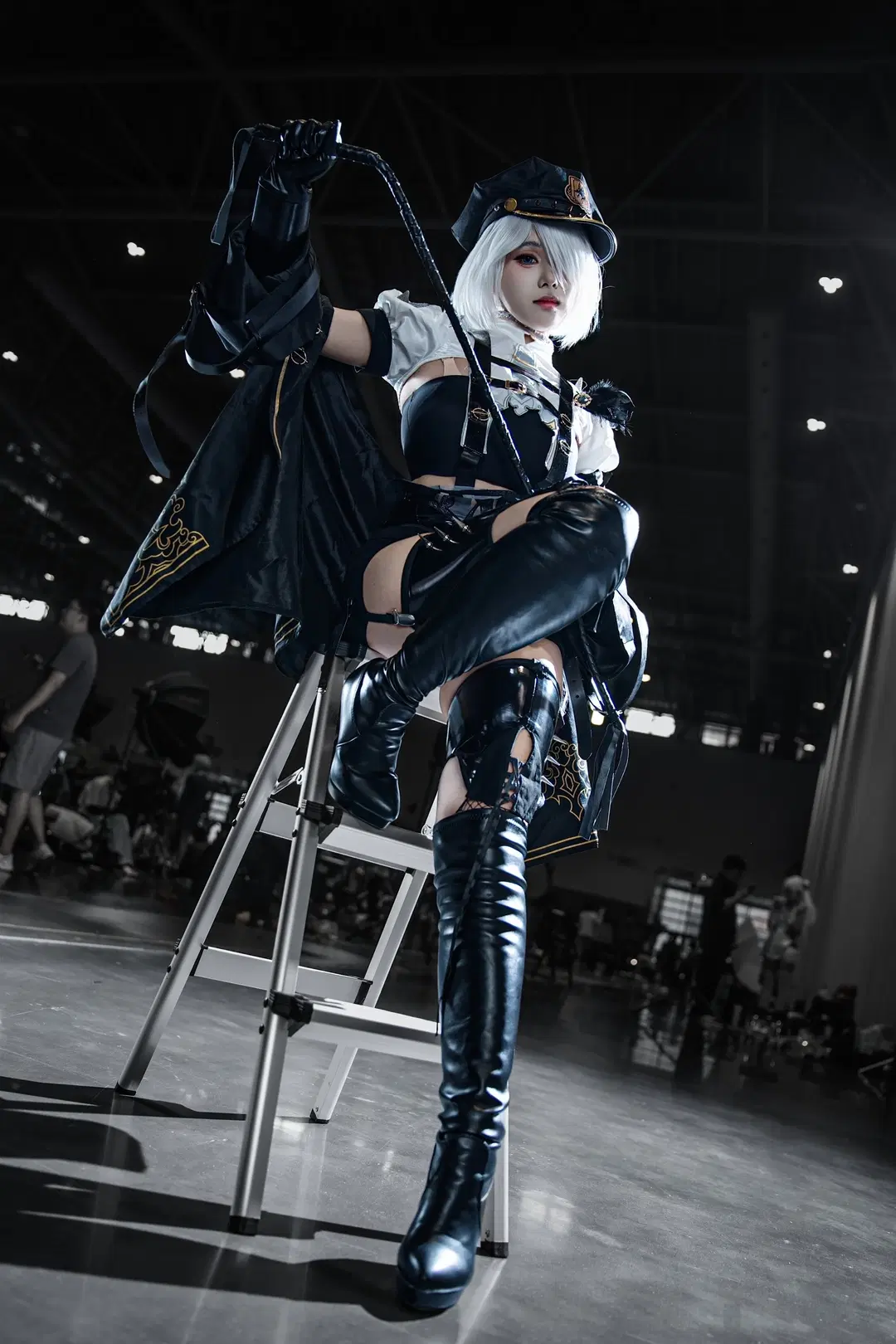 【2B cos】尼尔机械纪元同人执行官，漫展场照返图 - 硫酸铅沉淀（想拍正片版 - 第6张