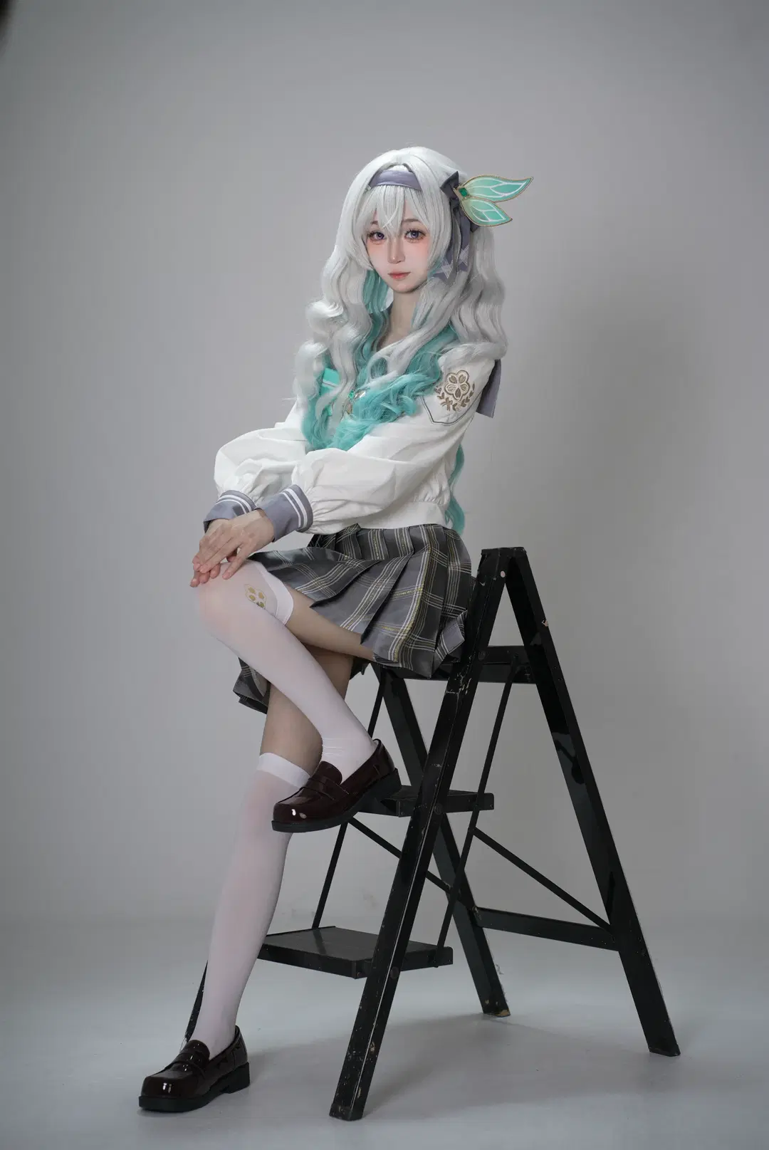 崩壊：スターレイル, ホタル コスプレ, JK制服, 二次元コスプレ, 白ストッキング