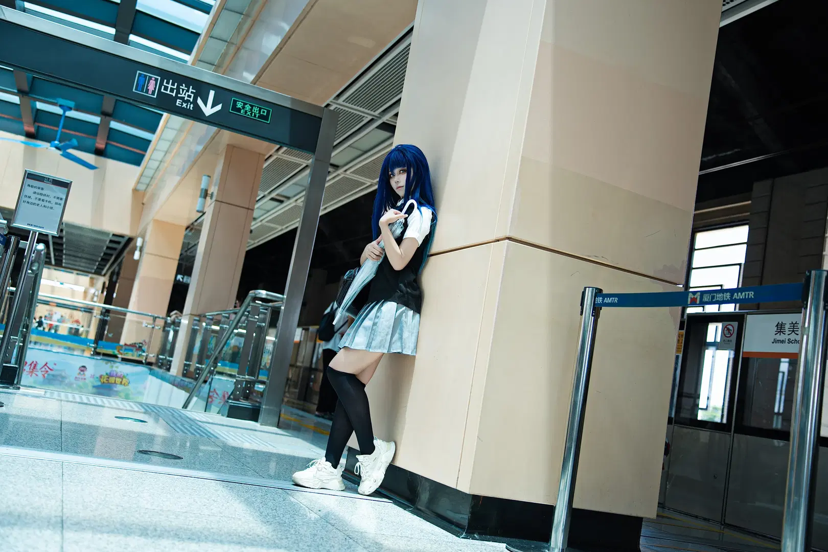 cosplay正片, 黑丝, 我推的孩子, 黑川茜cos, 机位分享