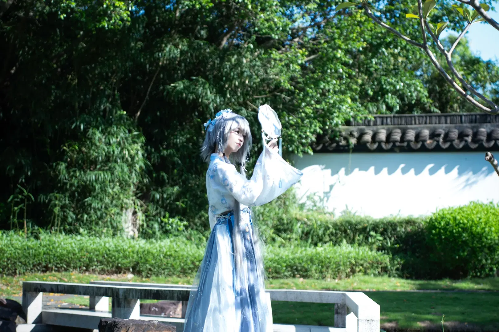 cosplay, 古风摄影, 洛天依cos, 汉服写真, 国风园林