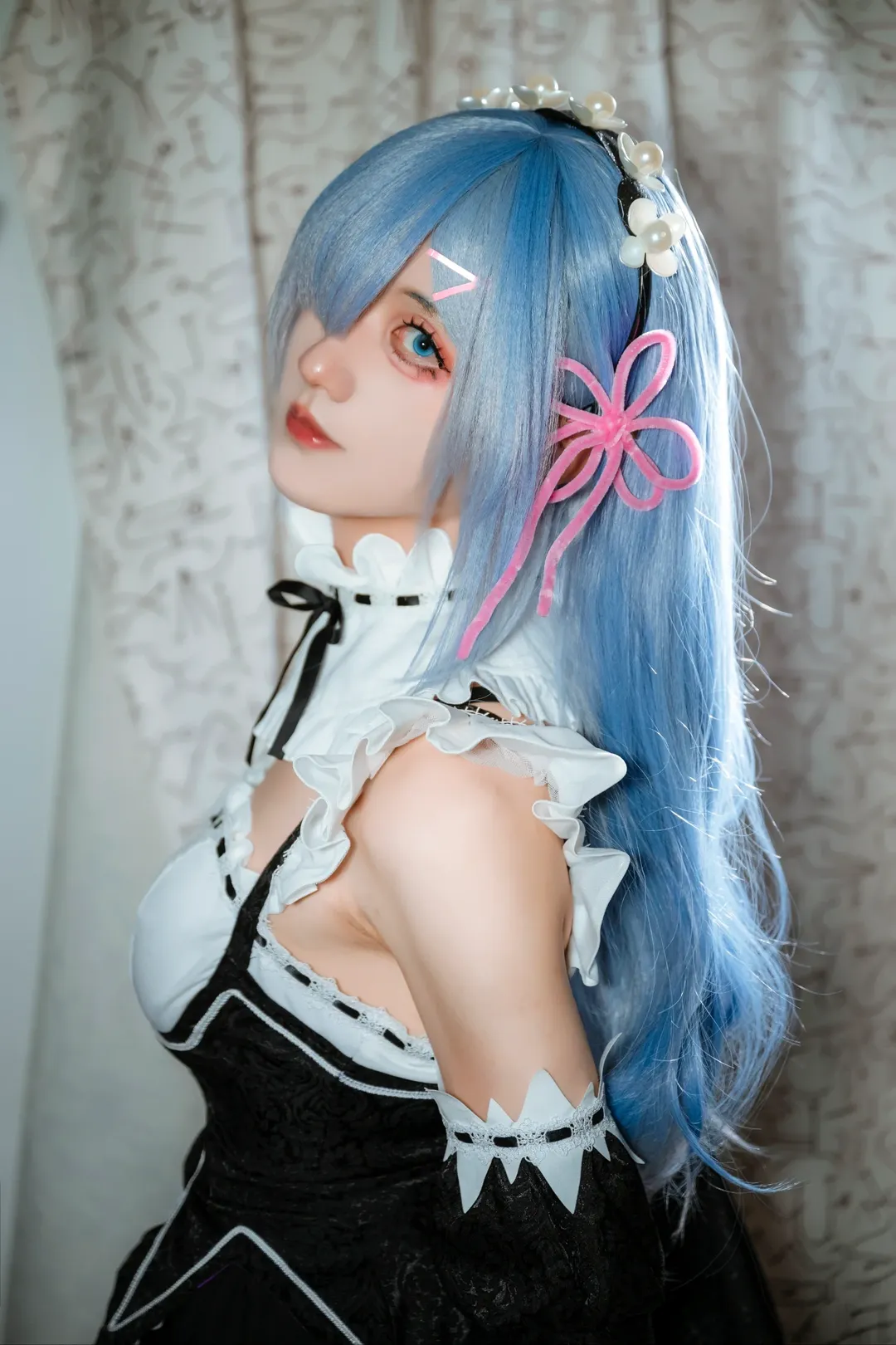 cosplay, Re:ZERO -Starting Life in Another World-, Makeup test, Rem Cosplay, Blue-haired maid