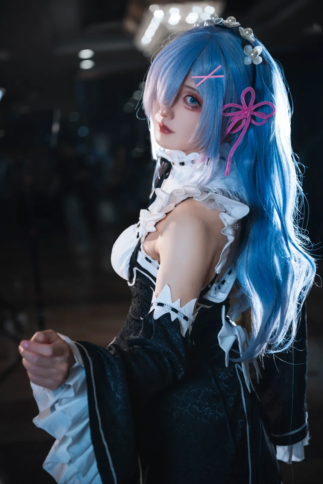 女仆装, 从零开始的异世界生活, 白丝, cosplay摄影, 雷姆cos