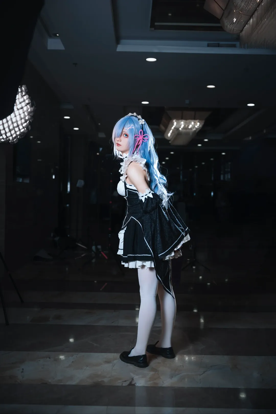 女仆装, 从零开始的异世界生活, 白丝, cosplay摄影, 雷姆cos - 第6张