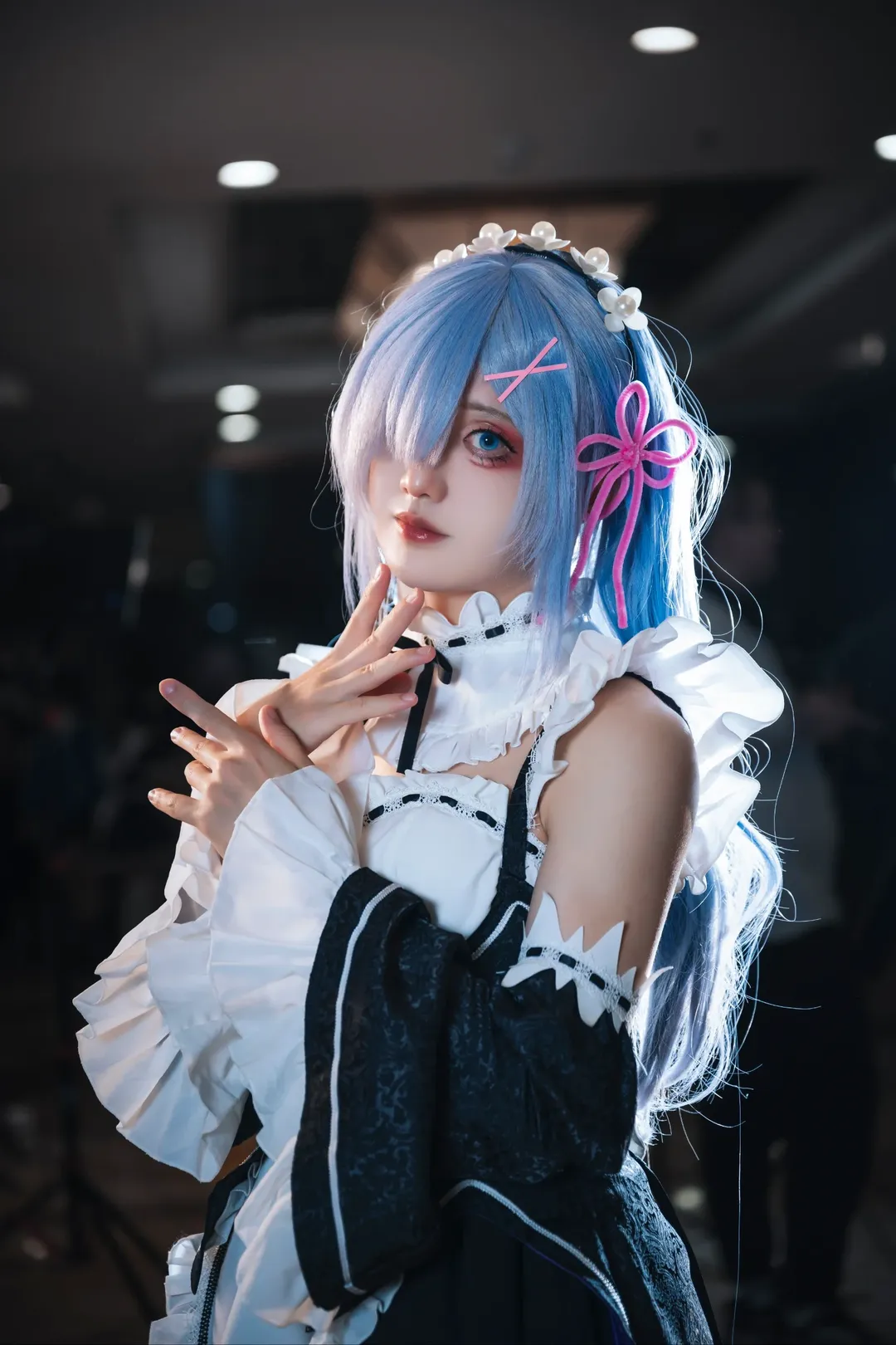 女仆装, 从零开始的异世界生活, 白丝, cosplay摄影, 雷姆cos - 第8张
