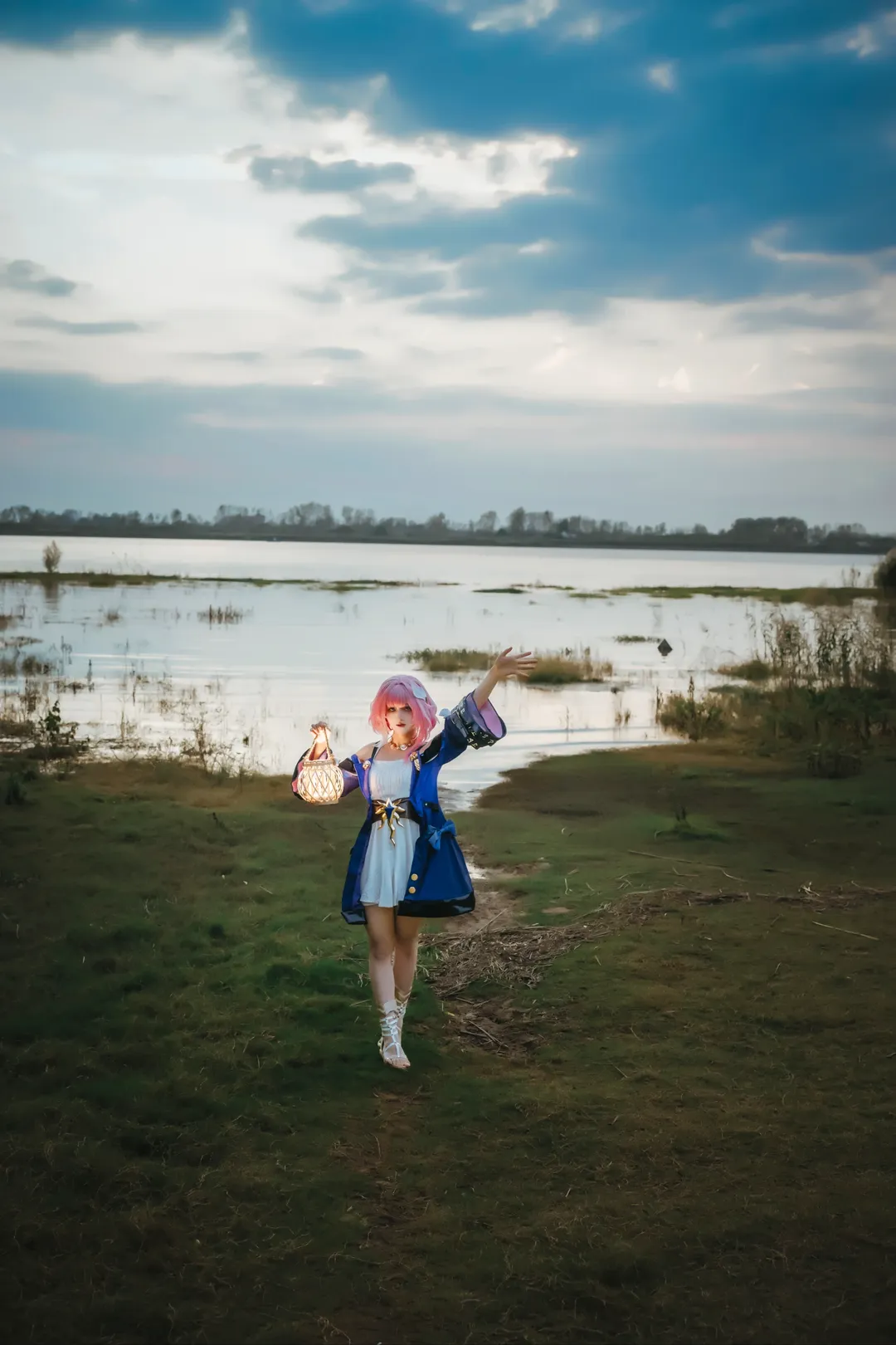 唯美写真, 昔涟cos, 崩坏星穹铁道, 户外人像, 粉黛乱子草 - 第12张