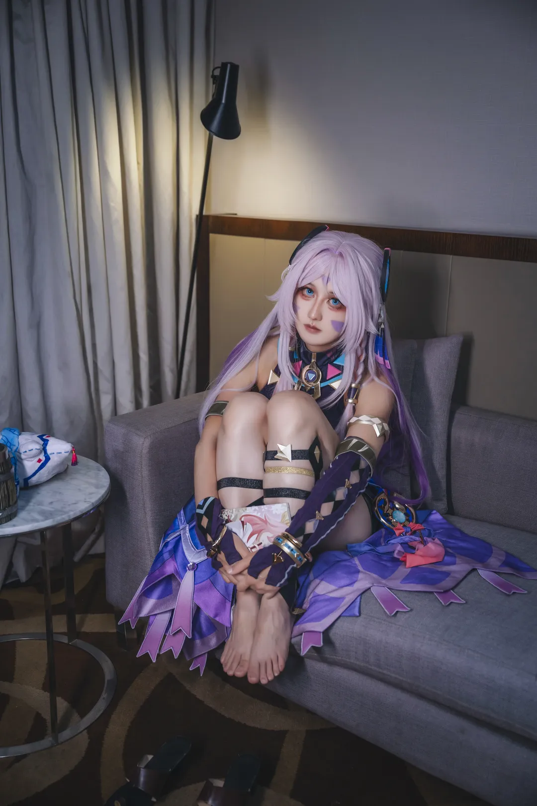 原神, cosplay, 茜特菈莉cos, 夜景摄影, 绑带 - 第2张