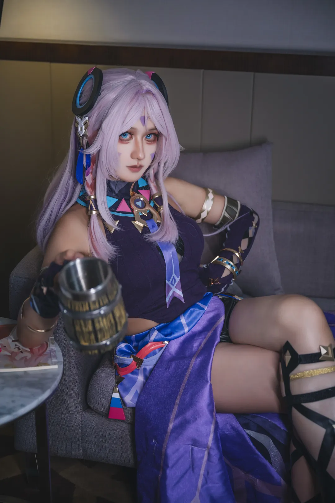 原神, cosplay, 茜特菈莉cos, 夜景摄影, 绑带 - 第3张