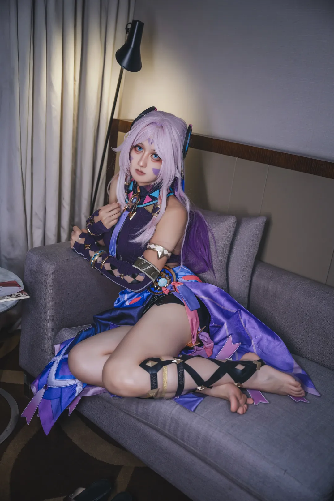 原神, cosplay, 茜特菈莉cos, 夜景摄影, 绑带 - 第6张
