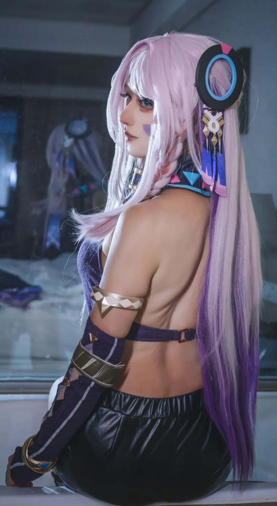 原神, cosplay, 茜特菈莉cos, 夜景摄影, 绑带 - 第8张