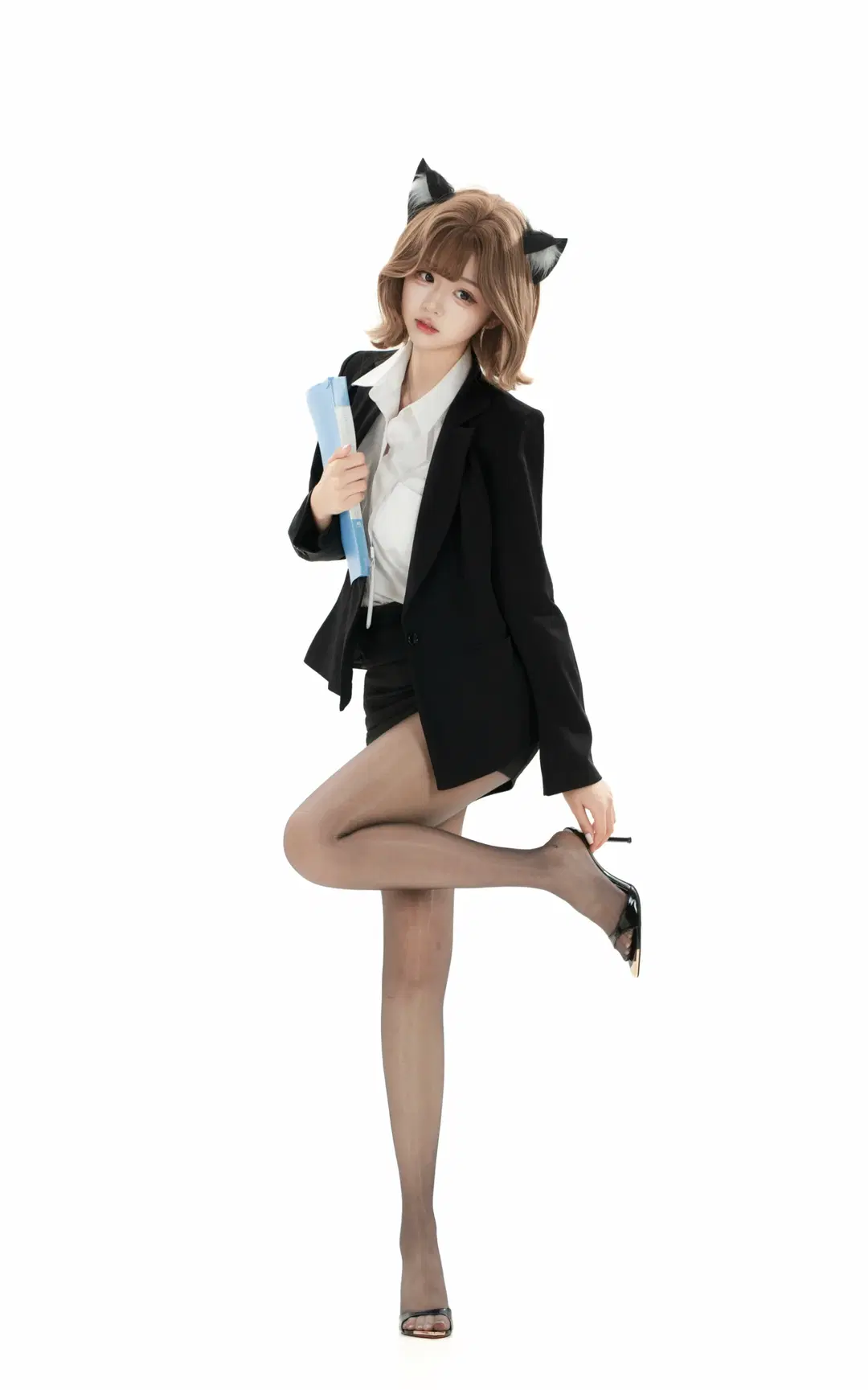 黑丝, 兽耳, 制服cos, 青岛摄影, 日系ol