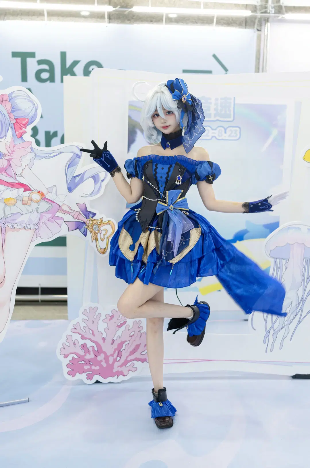 原神, cosplay, 芙宁娜cos, 青岛漫展, 海洋风