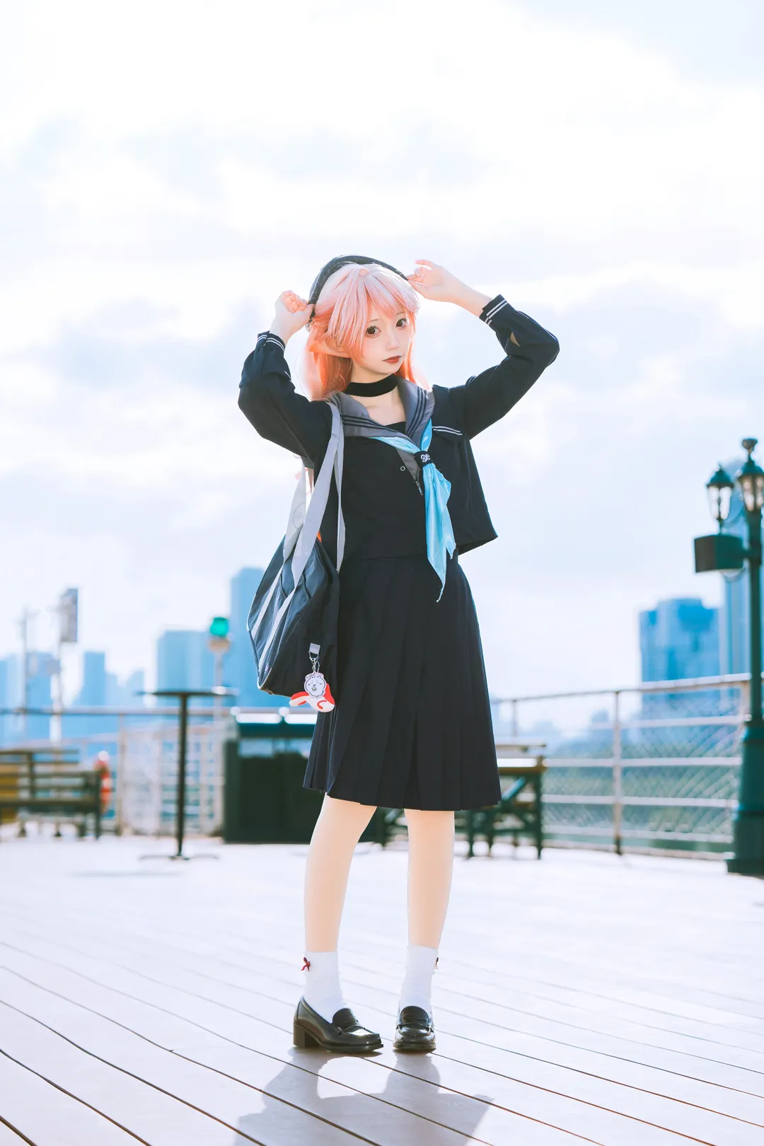 明日方舟, 精灵耳, 水手服, 明日方舟遥cos, 羽生萌萌香