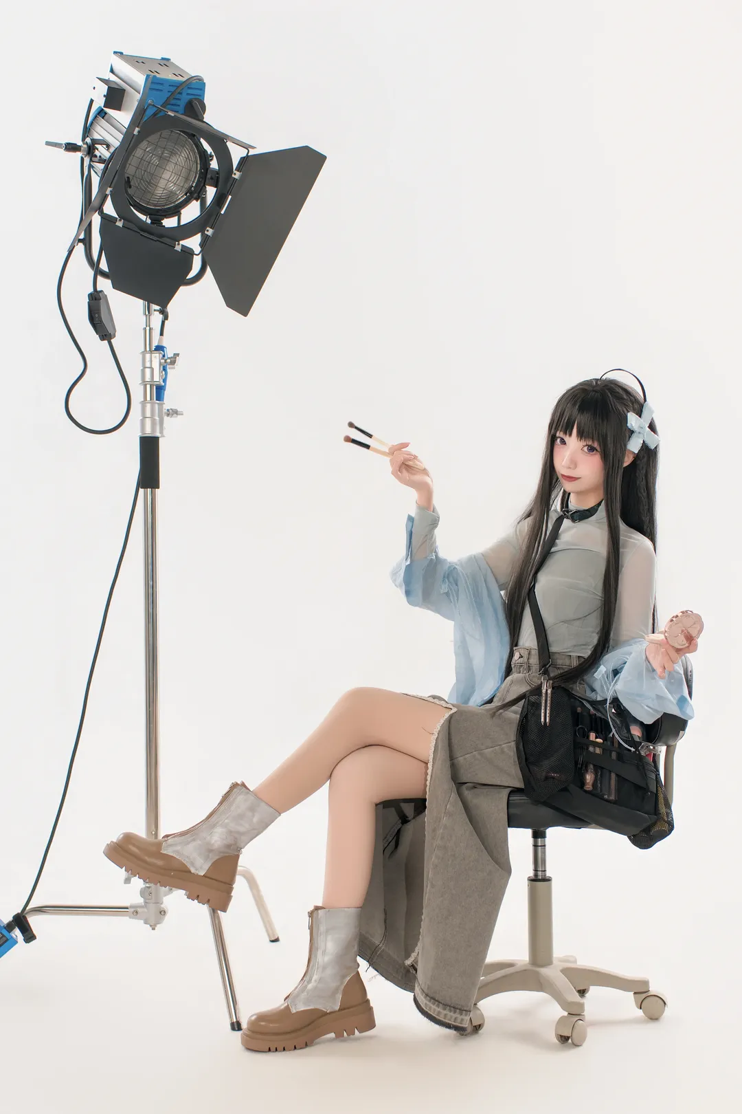 摄影棚, cosplay妆容, 安和昴cos, girlsbandcry, 丝袜