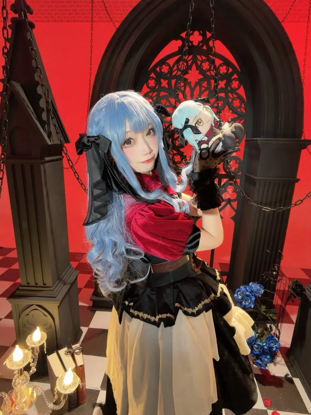 丰川祥子cos, 哥特风, 暗黑系, BanG Dream!, 棉花娃娃
