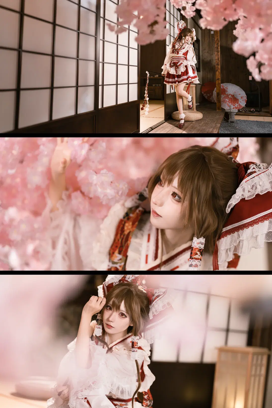 【博麗靈夢cos】神社裡的春日時光與紅白裙襬 - Shinolise - 第2張