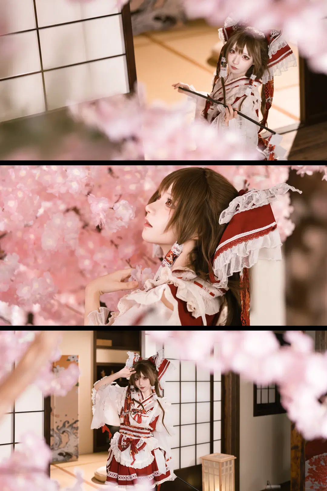 【博麗靈夢cos】神社裡的春日時光與紅白裙襬 - Shinolise - 第3張