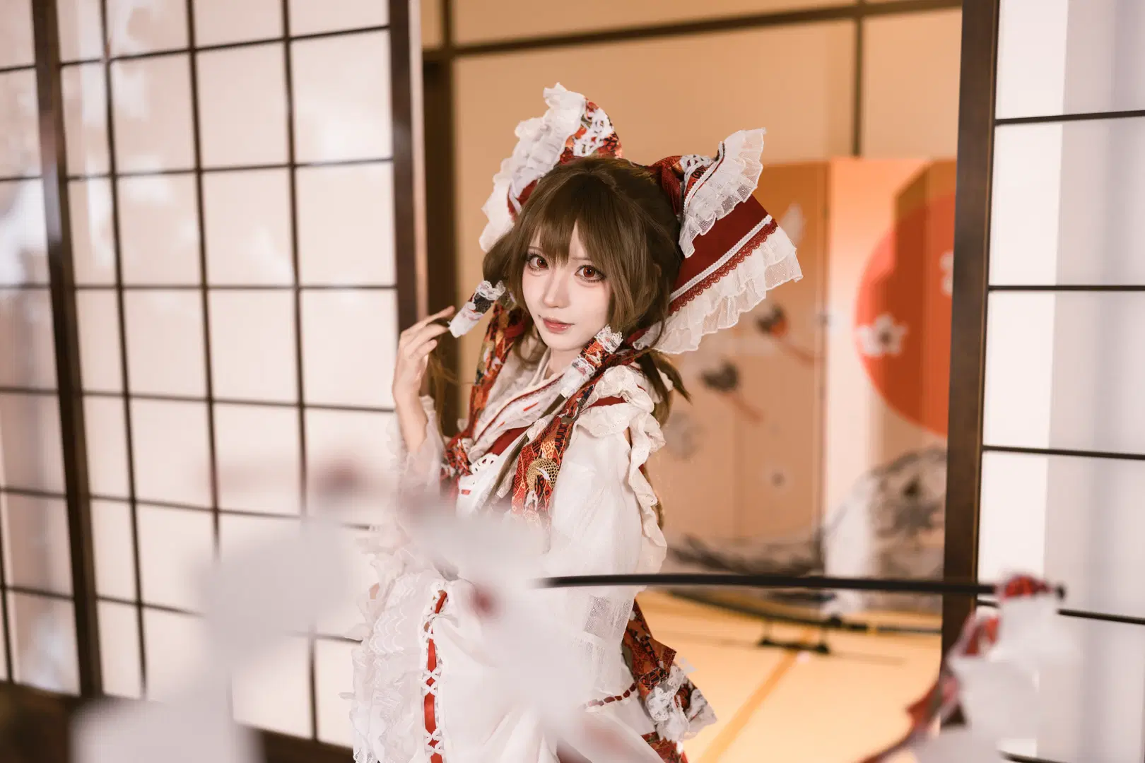 【博麗靈夢cos】神社裡的春日時光與紅白裙襬 - Shinolise - 第9張