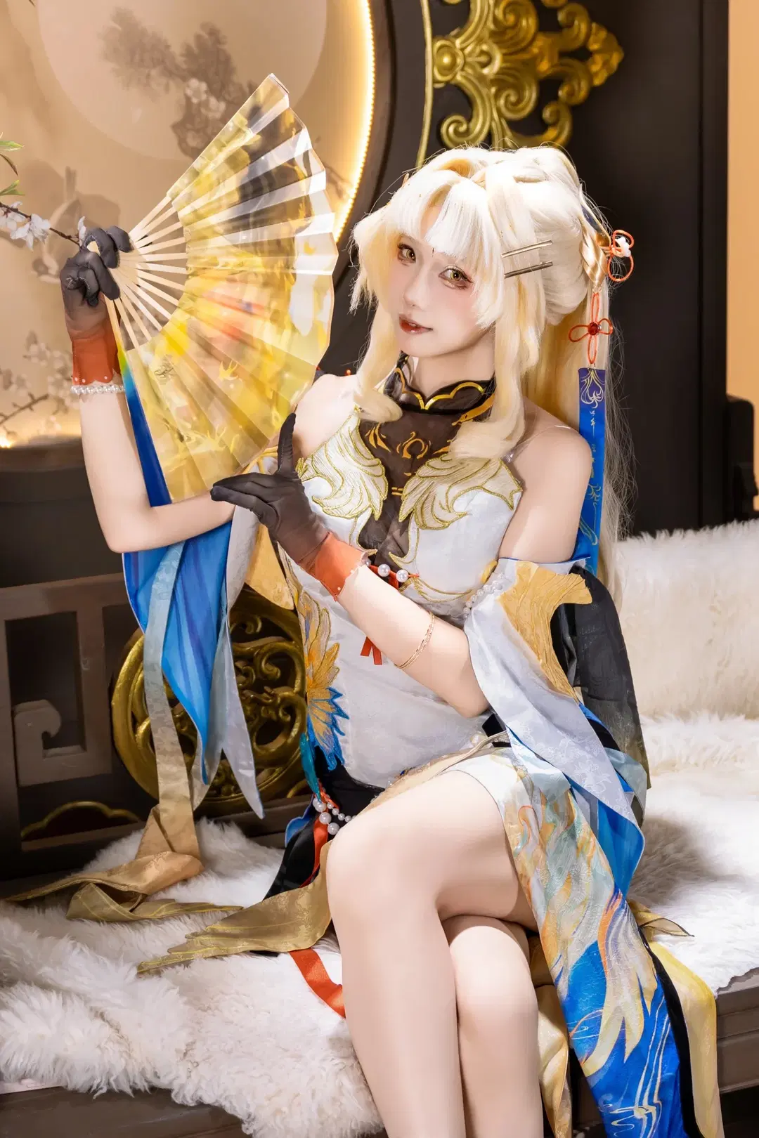【穂穂コスプレ】『鳴潮』の中華幻想、扇子小道具が揺れるアンニュイなひととき - Shinolise - 3枚目