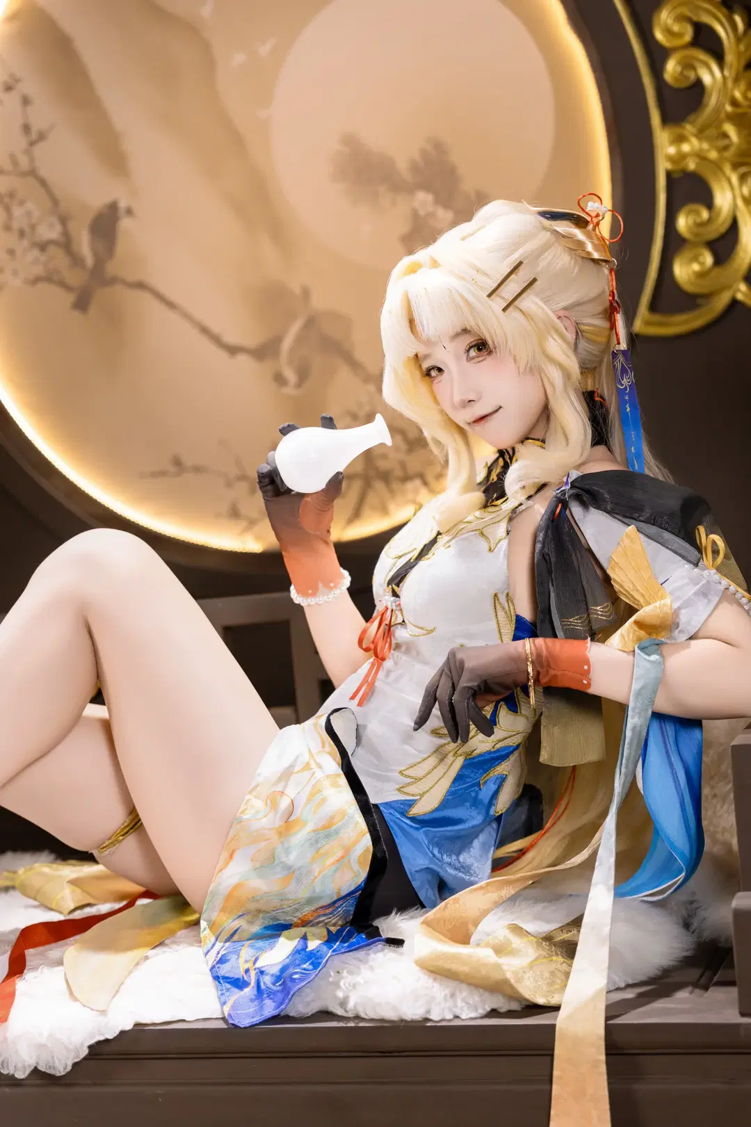 【穂穂コスプレ】『鳴潮』の中華幻想、扇子小道具が揺れるアンニュイなひととき - Shinolise - 5枚目