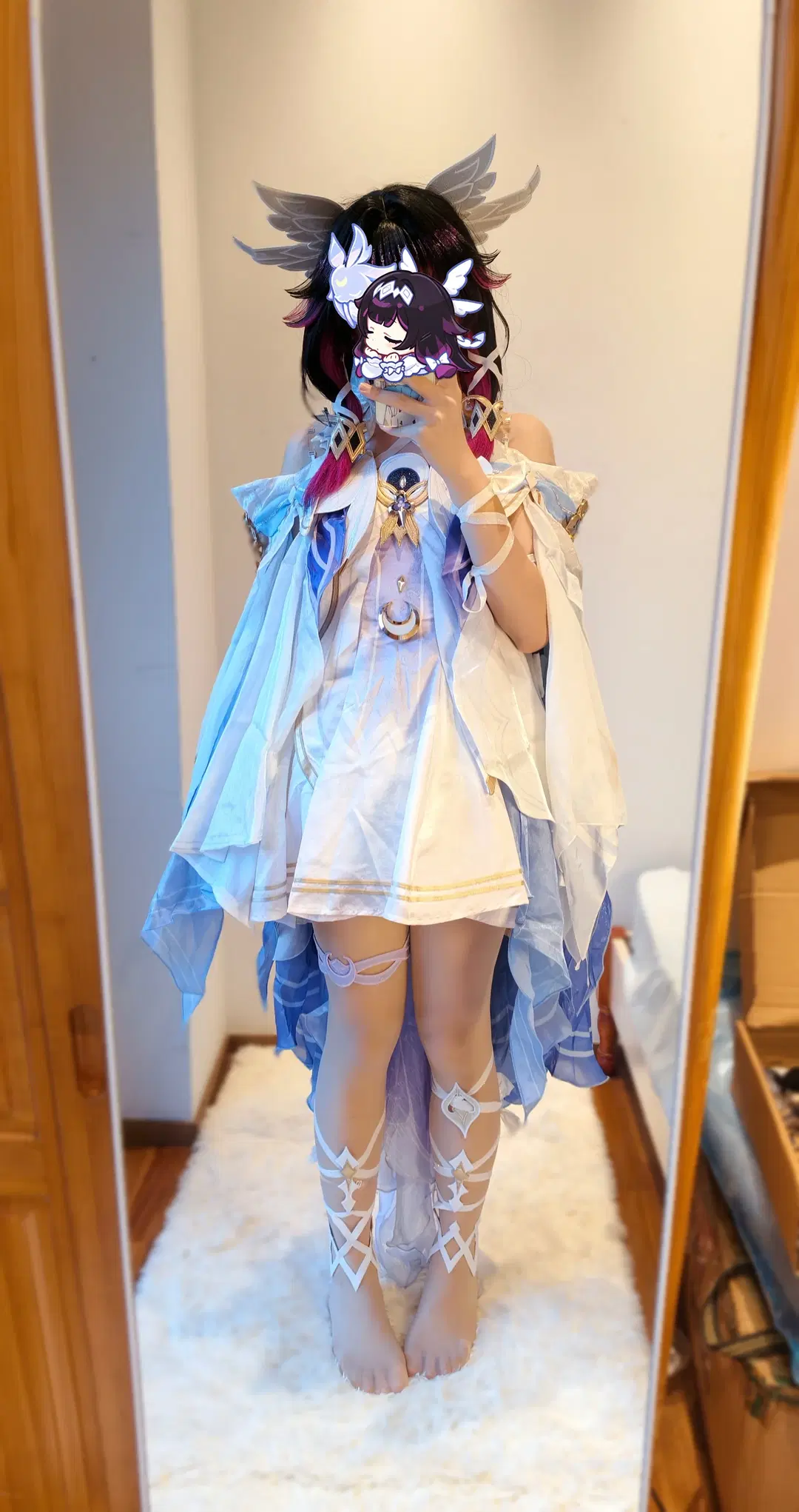 原神, 哥伦比娅cos, cosplay, 月神, 中秋节