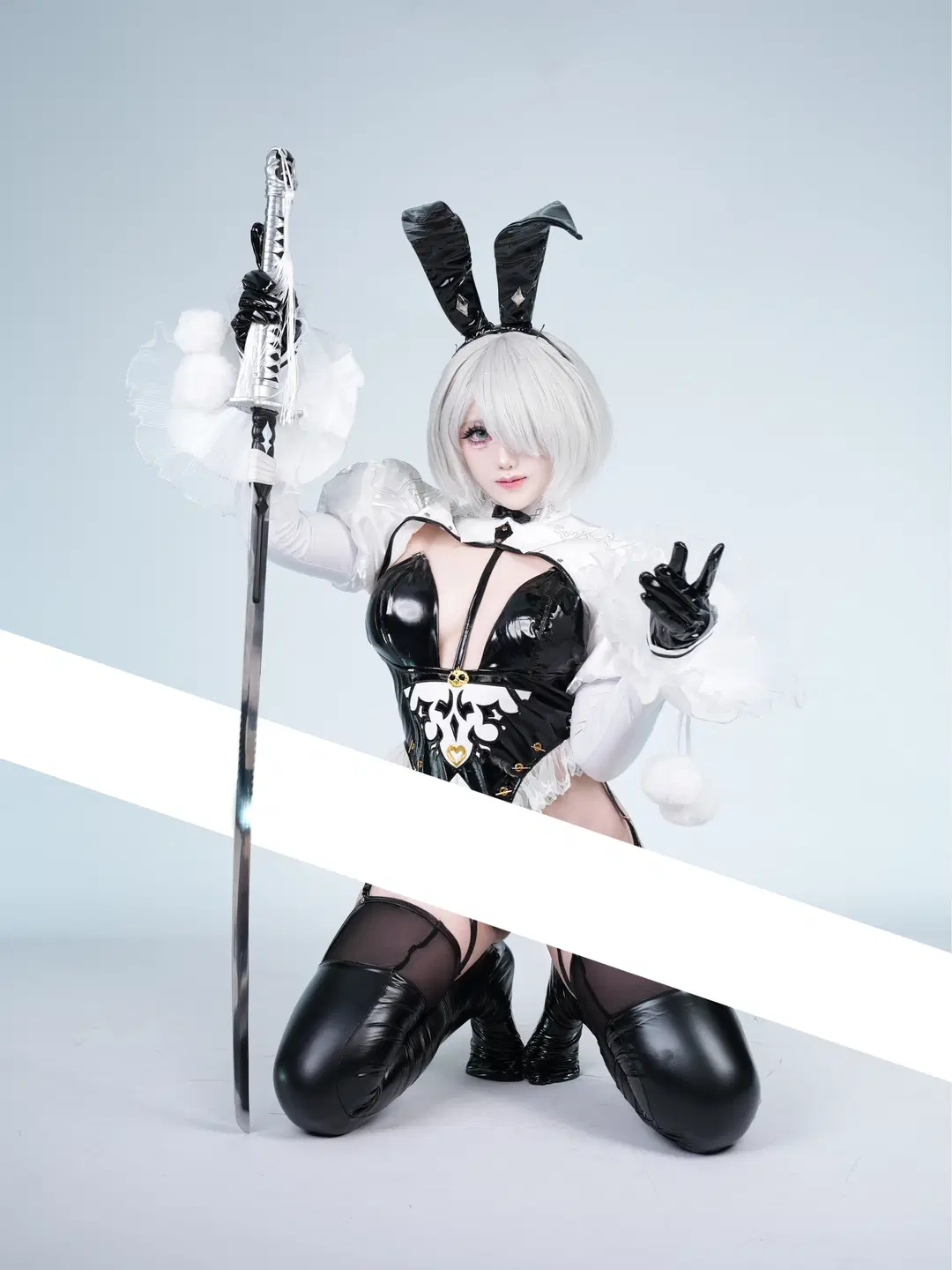 兔女郎, 尼尔机械纪元, 白毛cos, 2Bcos, 丝袜