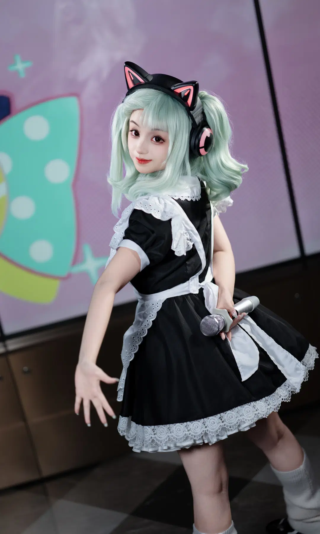 【千夏 コスプレ】『ゼンレスゾーンゼロ』の猫耳メイドシンガー、ステージに響く歌声 - 二先生 - 2枚目