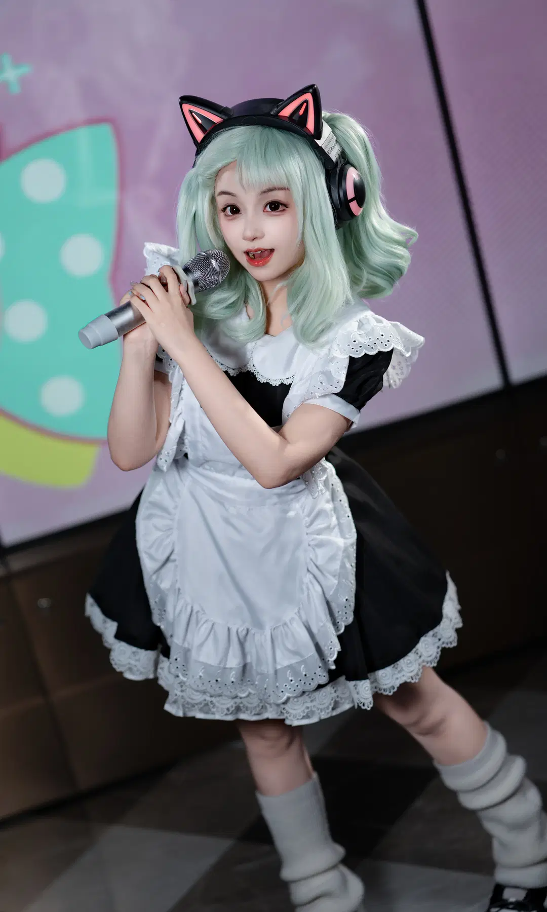 绝区零, 白丝, 千夏cos, cosplay正片, 猫耳女仆