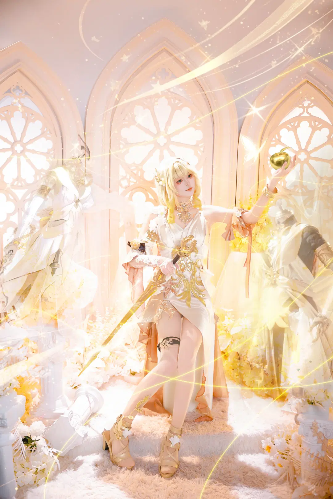 cosplay, 阿格莱雅cos, 崩坏星穹铁道, 黄金裔, 美腿腿环