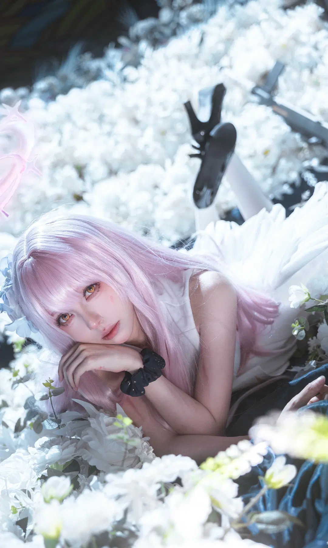 【聖園ミカ コスプレ】ブルーアーカイブの純白なる戦損乙女 - 离子睡不醒 - 2枚目