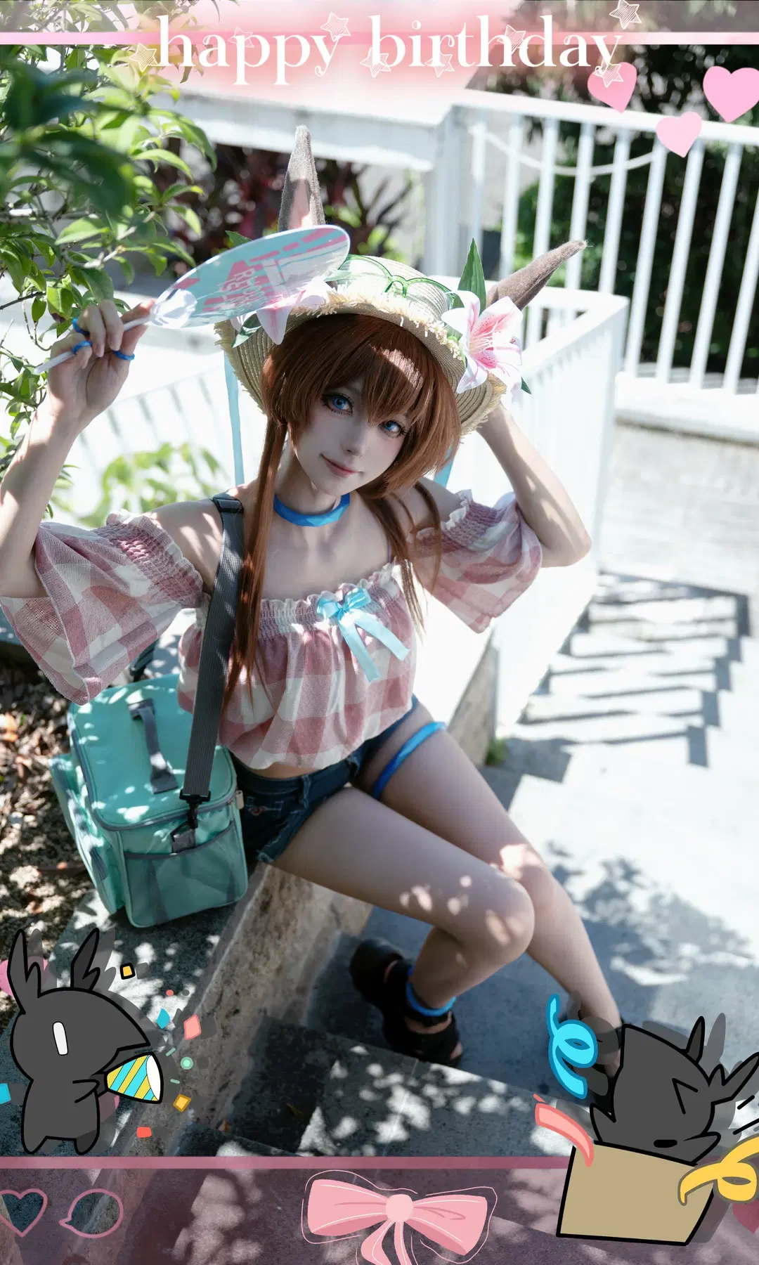 Arknights, Summer outfit, Cosplay photography, Amiya cosplay, Skland 3rd Anniversary