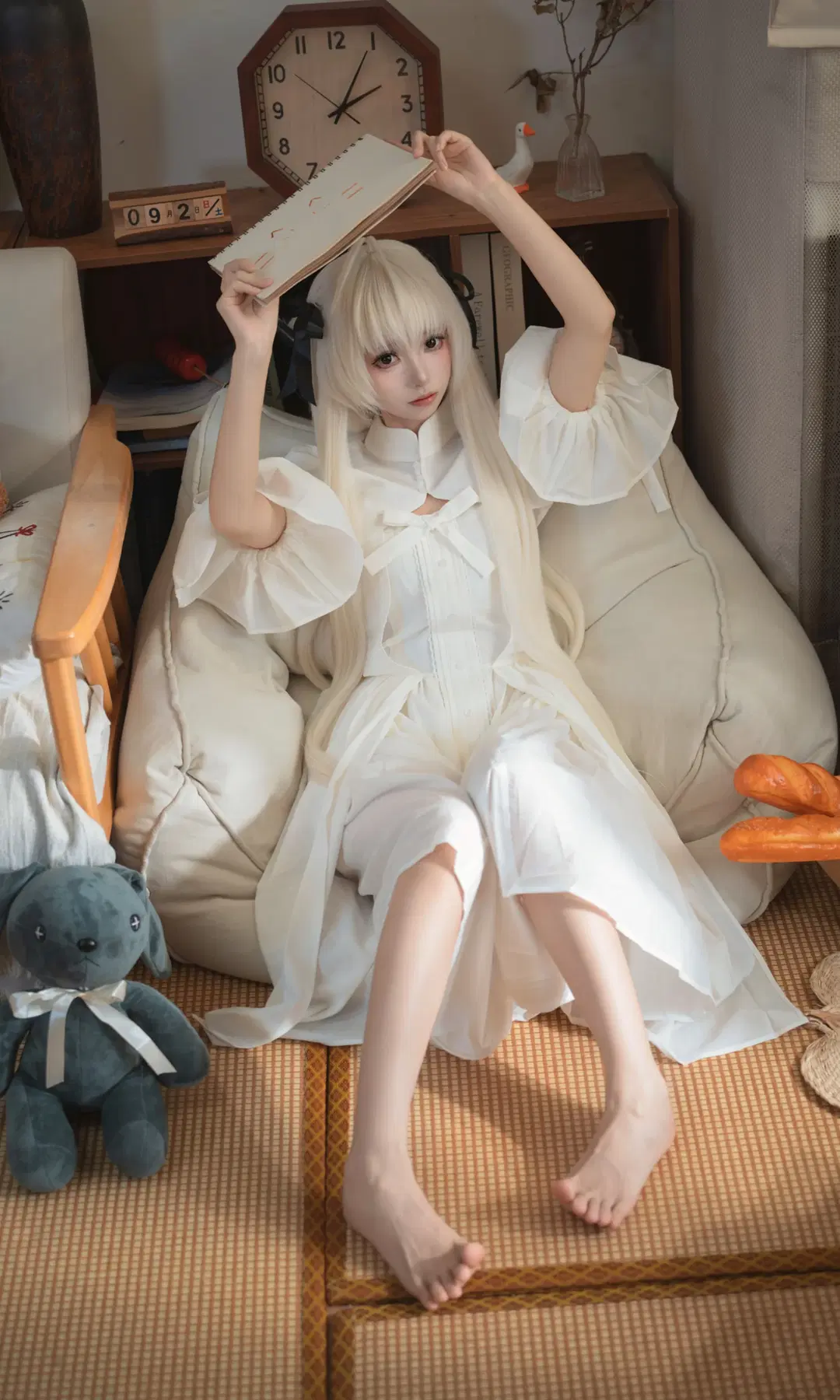 緣之空, 穹cos, 白裙少女, 居家氛围, 缘之空穹cos