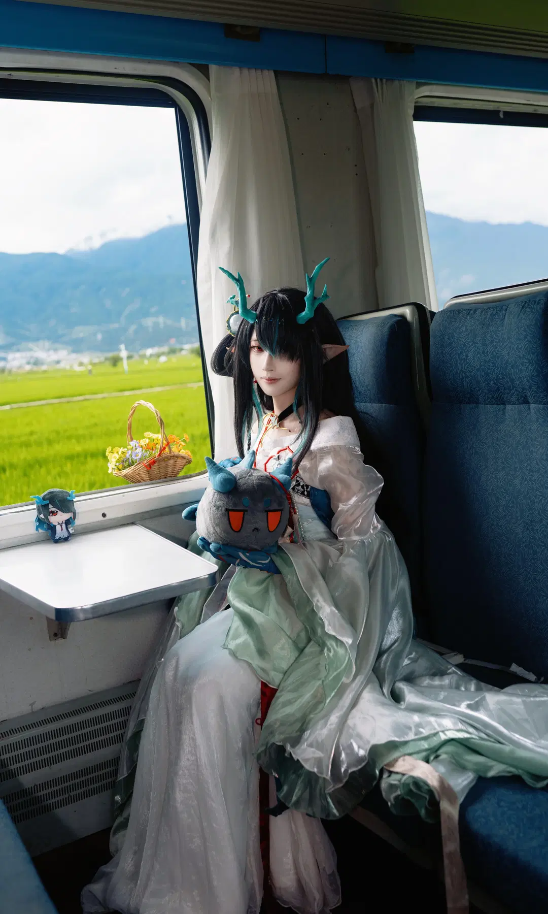二次元cosplay, 明日方舟, 古风cos, 夕cos, 青玉砚