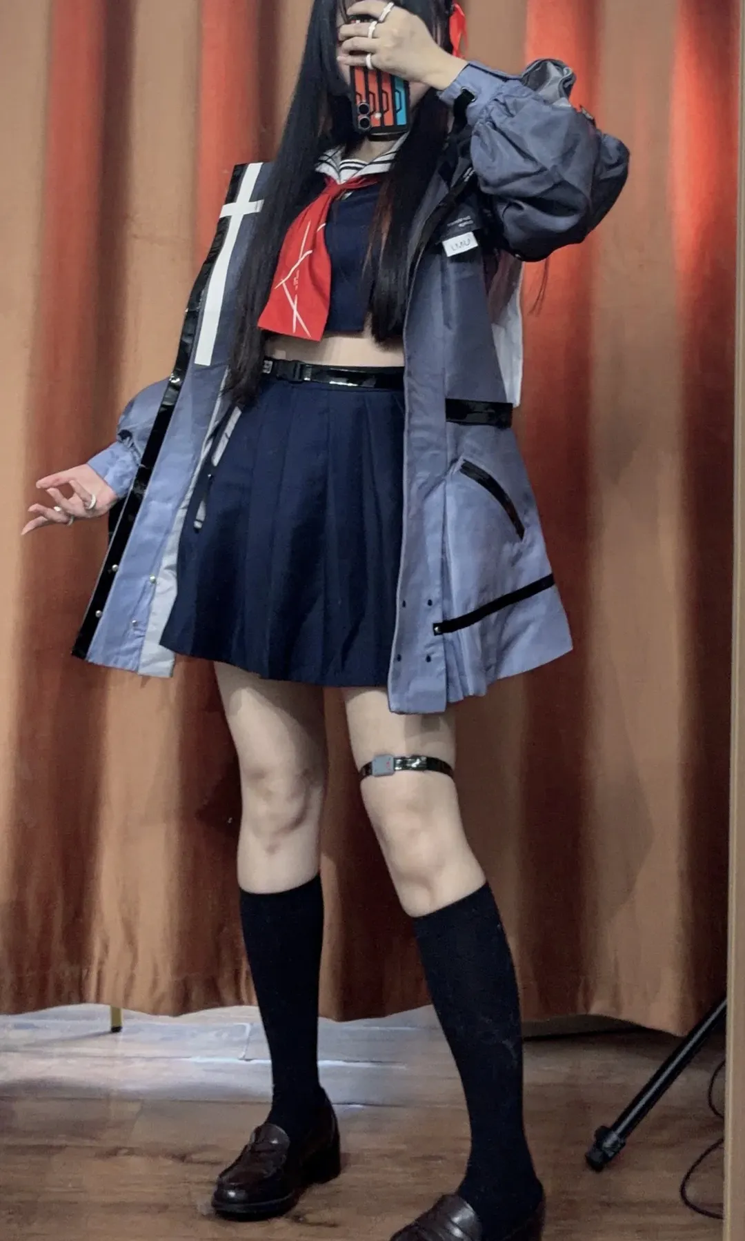 鸣潮, 机能风, 千咲cos, 黑丝, 真发cos - 第7张