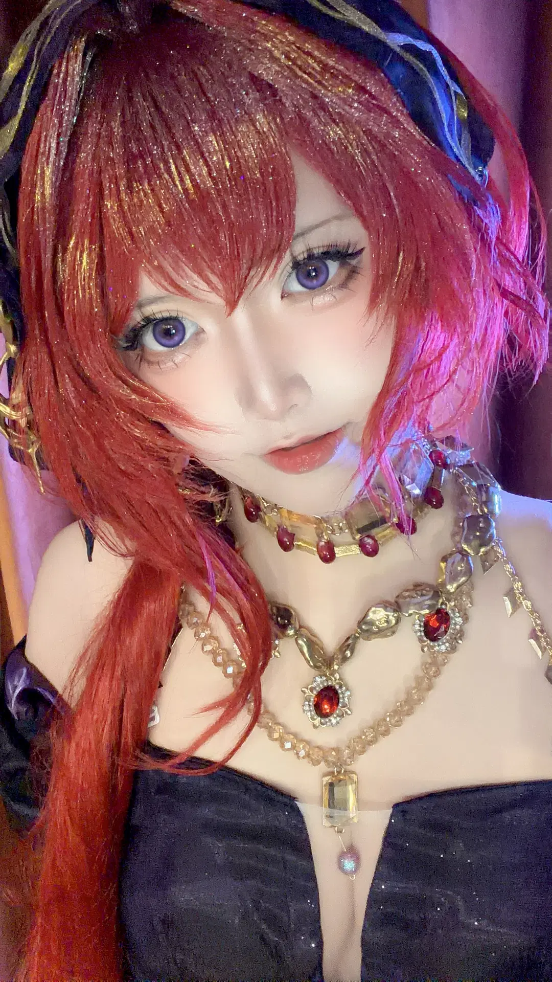 [Surtr cosplay] Arknights Red Hair and Demon Horns Styling by 津岛小恶魔 - Image 4