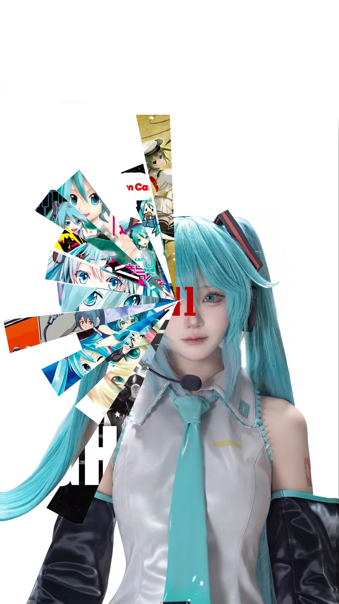 二次元, 初音ミク コスプレ, バーチャル歌姫, ツインテール, ボーカロイド