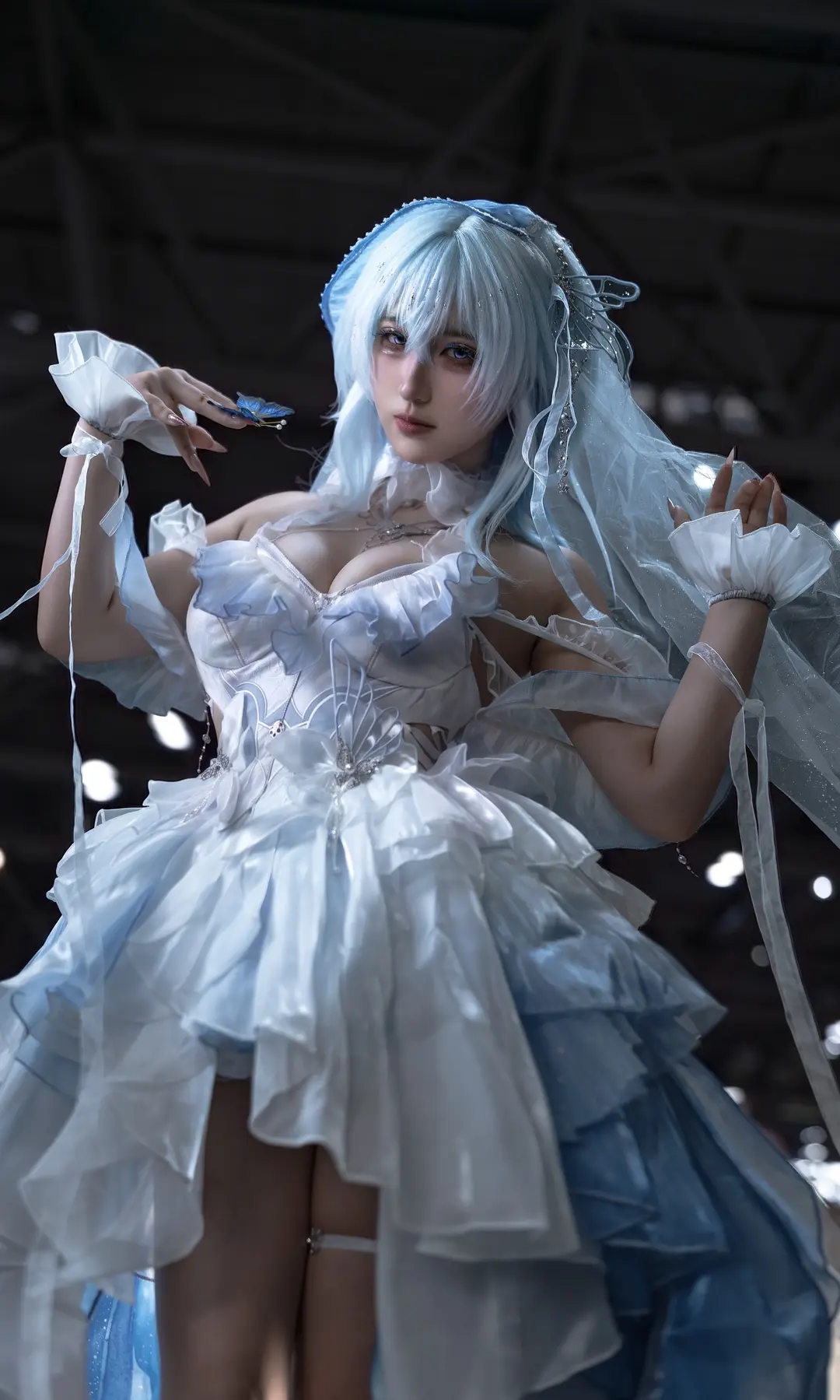 cosplay, 漫展场照, 暗调摄影, 黑丝女仆, 重庆oioi漫展 - 第1张