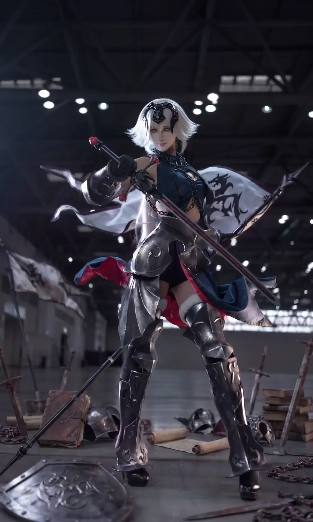 cosplay, 漫展场照, 暗调摄影, 黑丝女仆, 重庆oioi漫展 - 第10张
