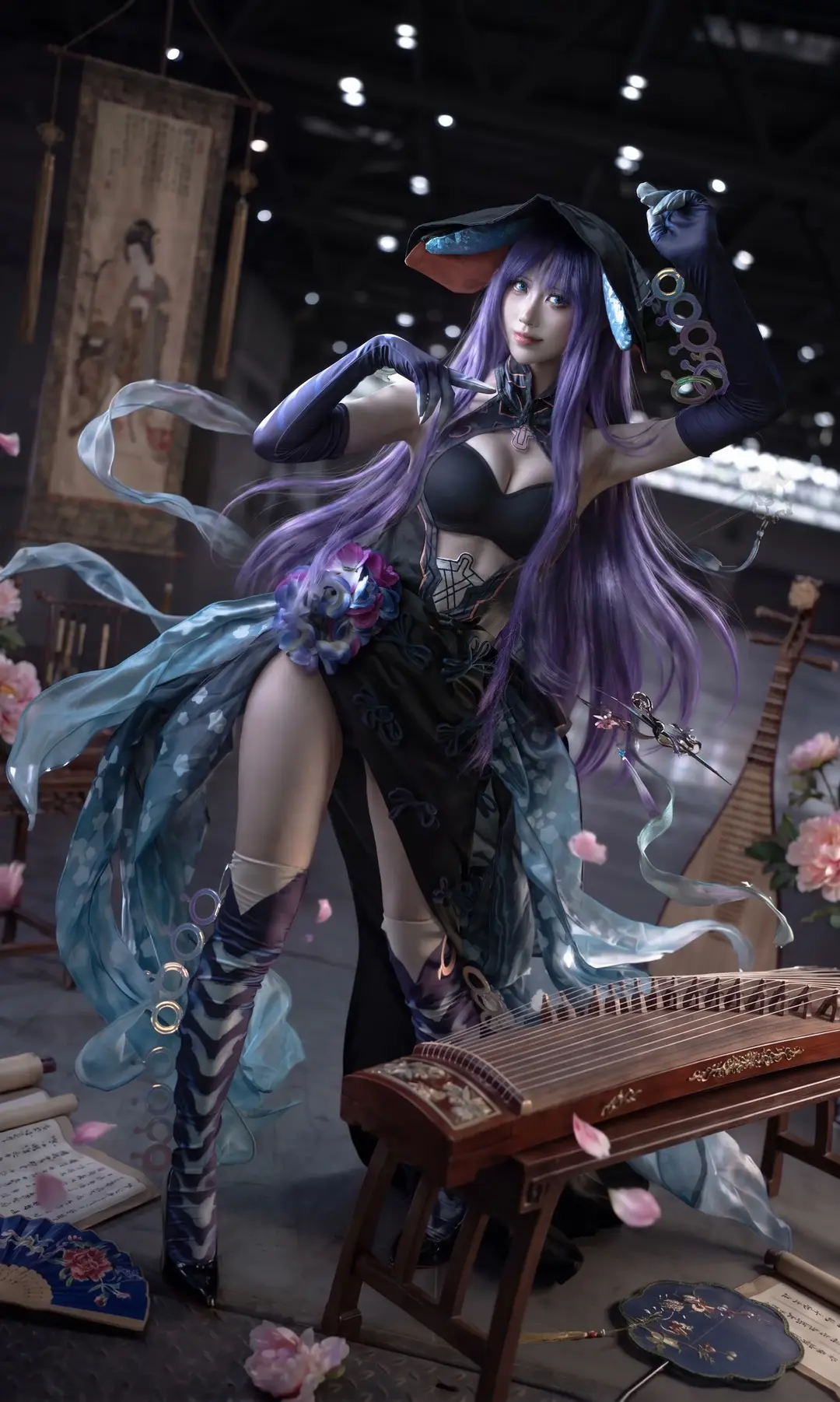cosplay, 漫展场照, 暗调摄影, 黑丝女仆, 重庆oioi漫展 - 第3张