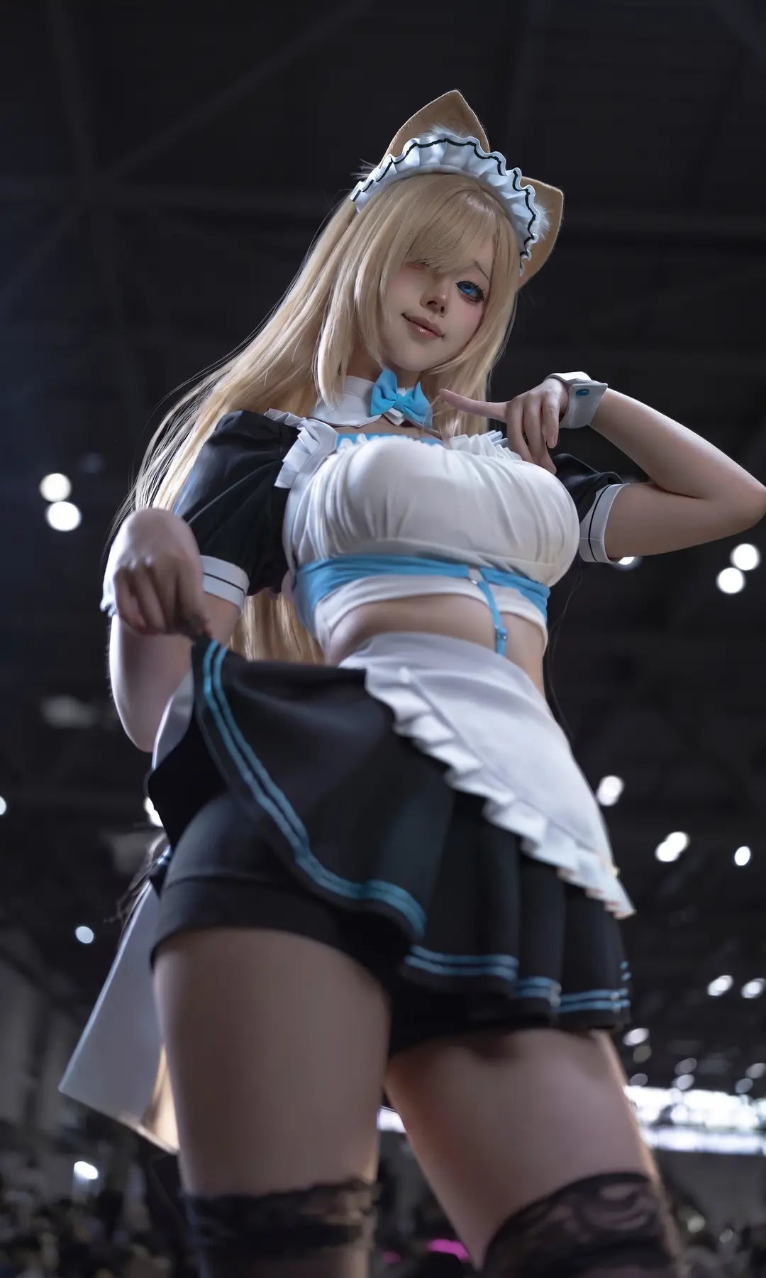 cosplay, 漫展场照, 暗调摄影, 黑丝女仆, 重庆oioi漫展