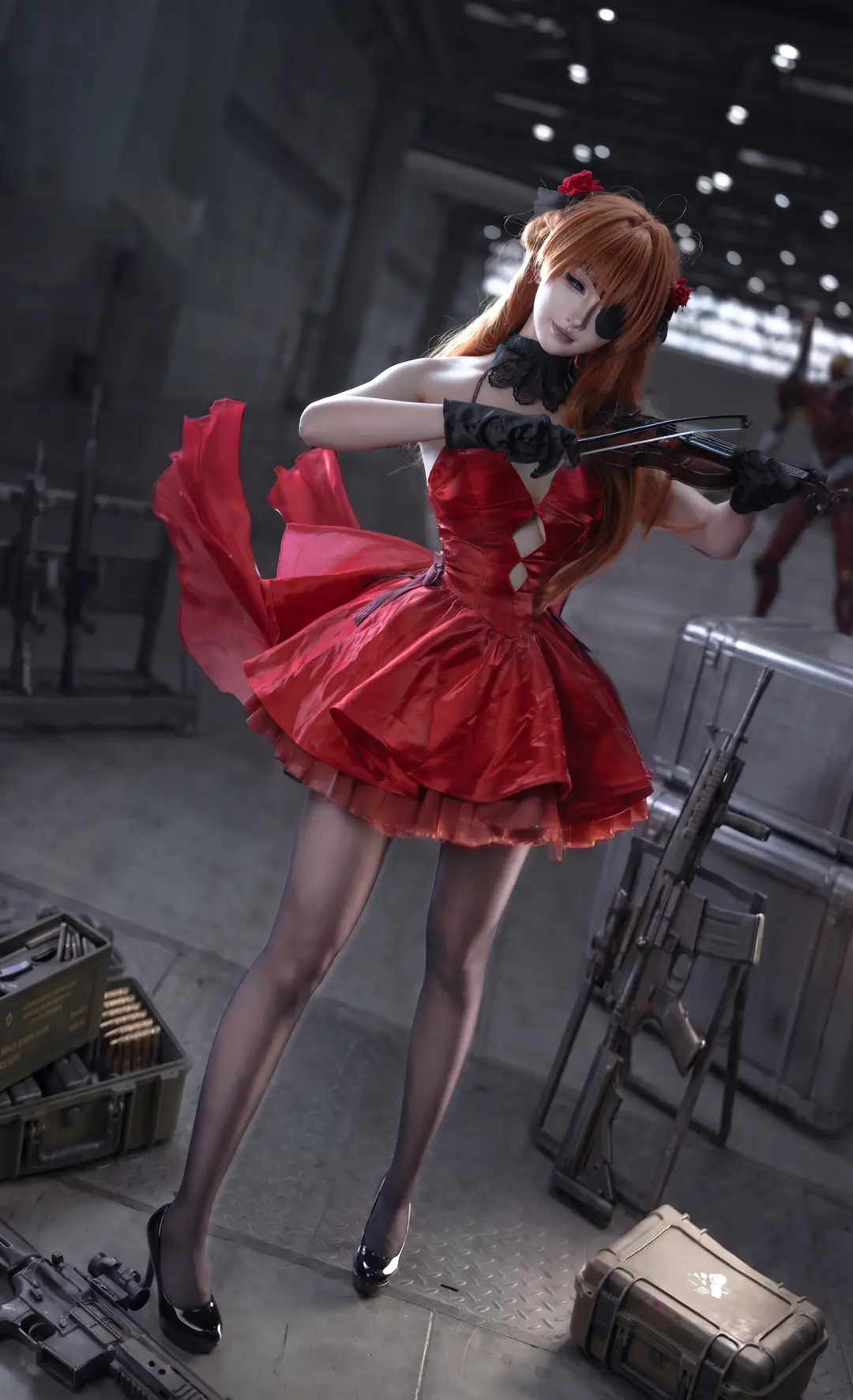 cosplay, 漫展场照, 暗调摄影, 黑丝女仆, 重庆oioi漫展 - 第8张