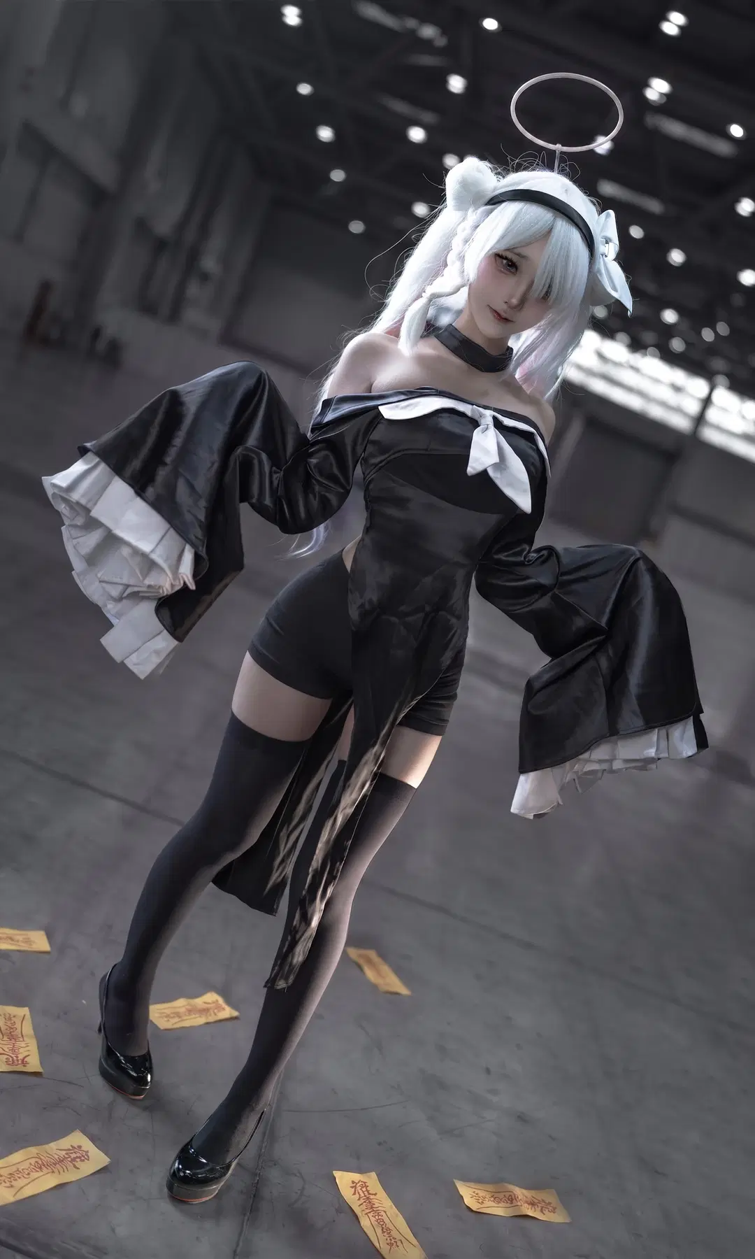 漫展, 碧蓝档案, 普拉娜cos, 小僵尸, 黑丝