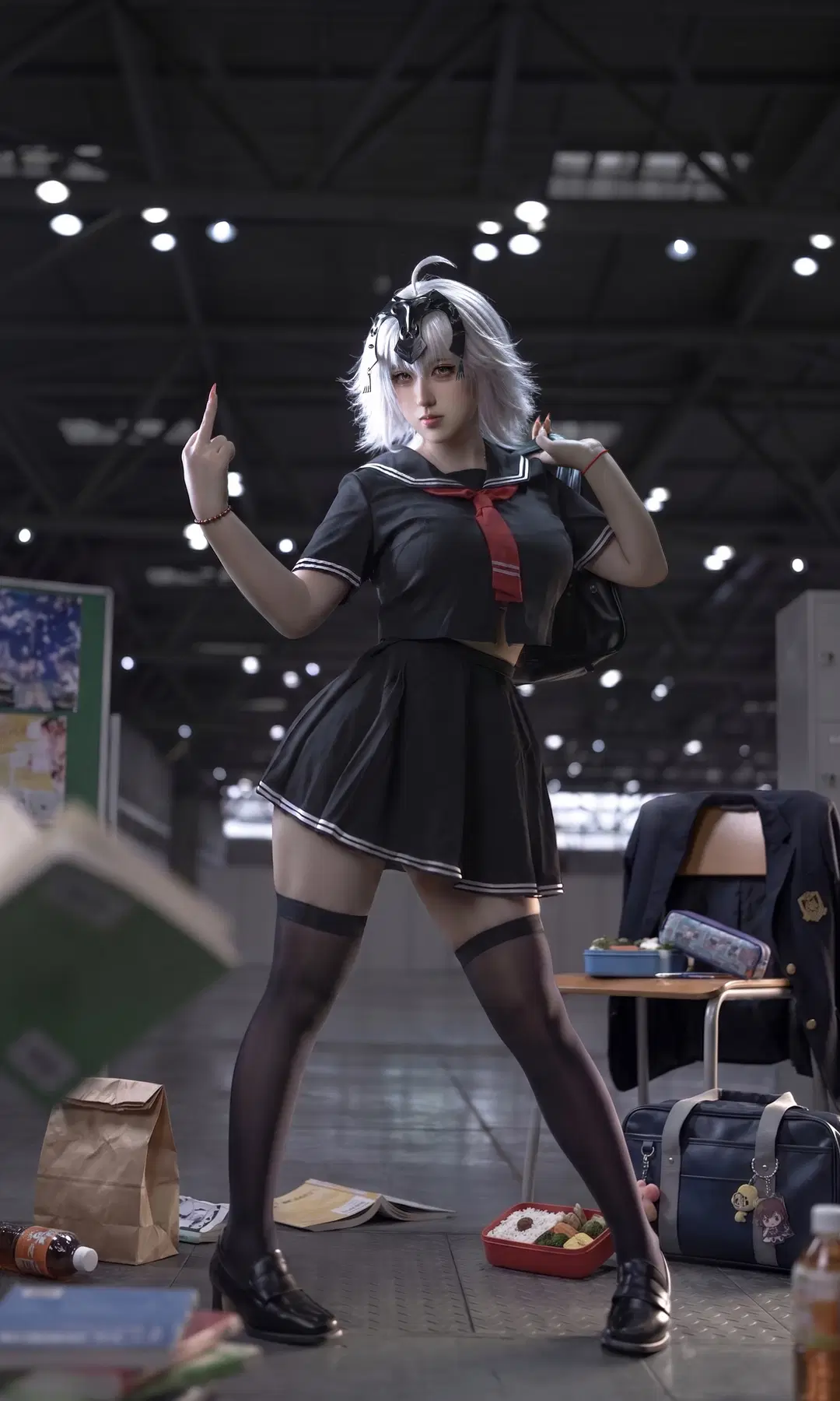 【黑贞cos】FGO角色的JK制服尝试 - 鹿渴泉toska - 第2张