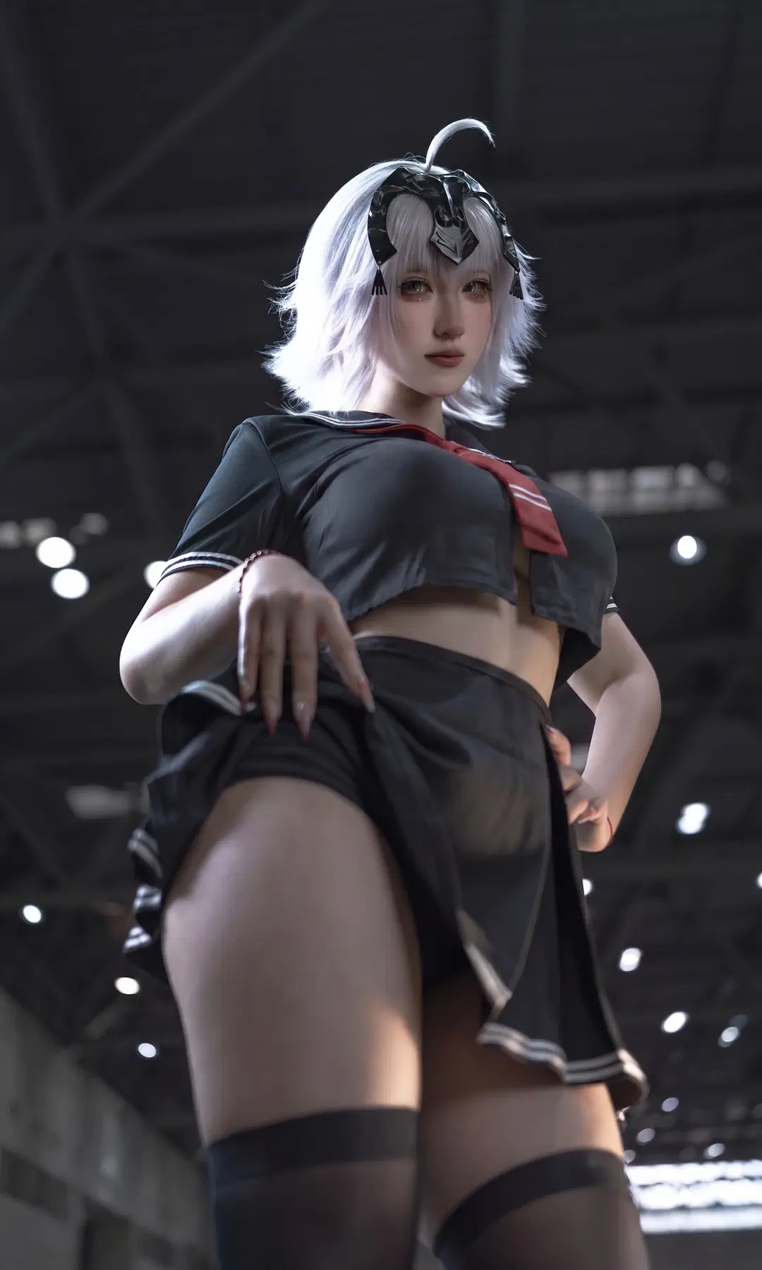 アニメイベント, 女子高生, Fate/Grand Order, 黒ストッキング, 邪ンヌ コスプレ