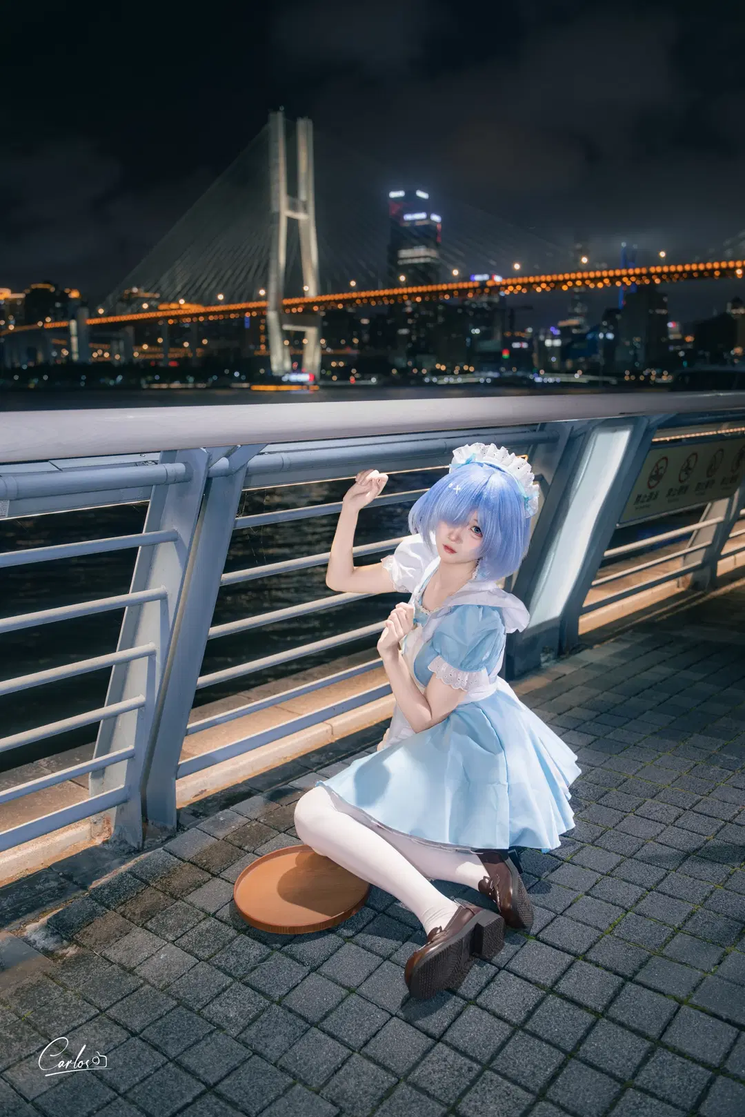 【蕾姆cos】Re從零開始江畔夜景，帶著剛出爐的麵包一起看江景 - Carlos光影实录 - 第6張