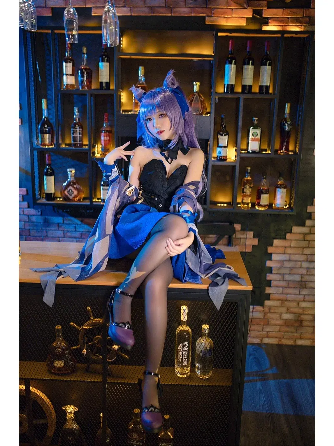 Genshin Impact, Keqing cosplay, Genshin Impact cosplay, Stockings cosplay, Opulent Splendor