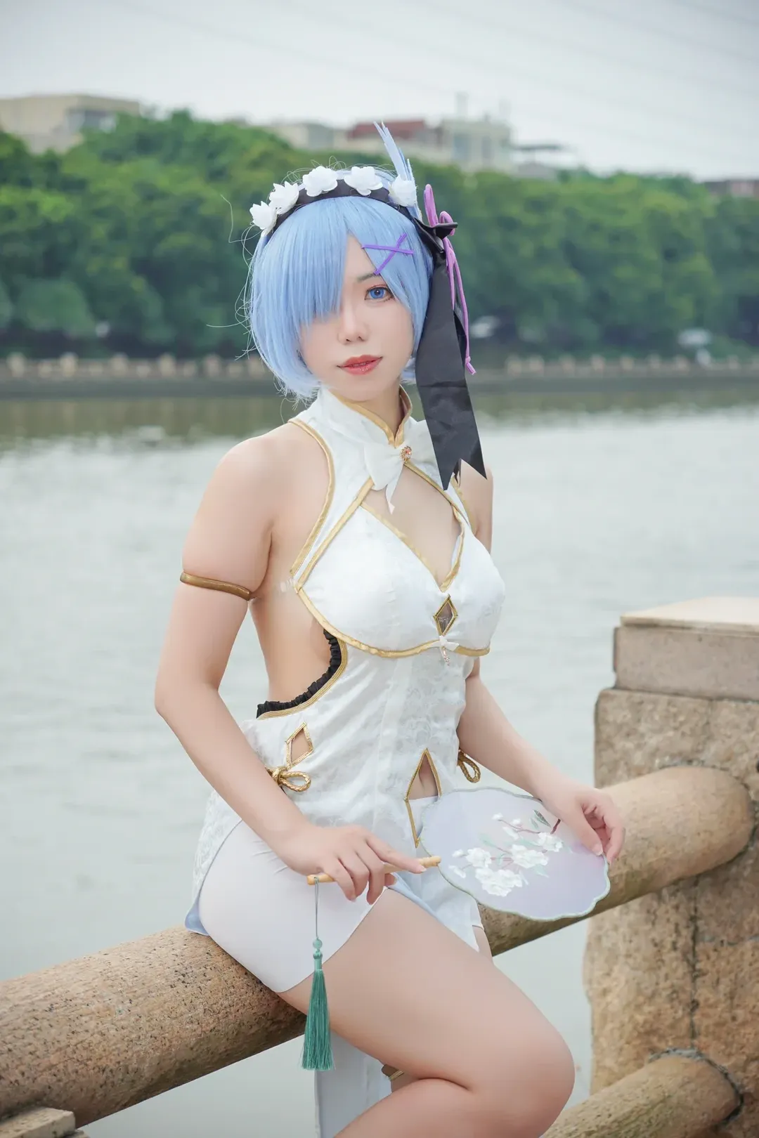 二次元, cosplay, 漫展返图, 旗袍, 蕾姆cos
