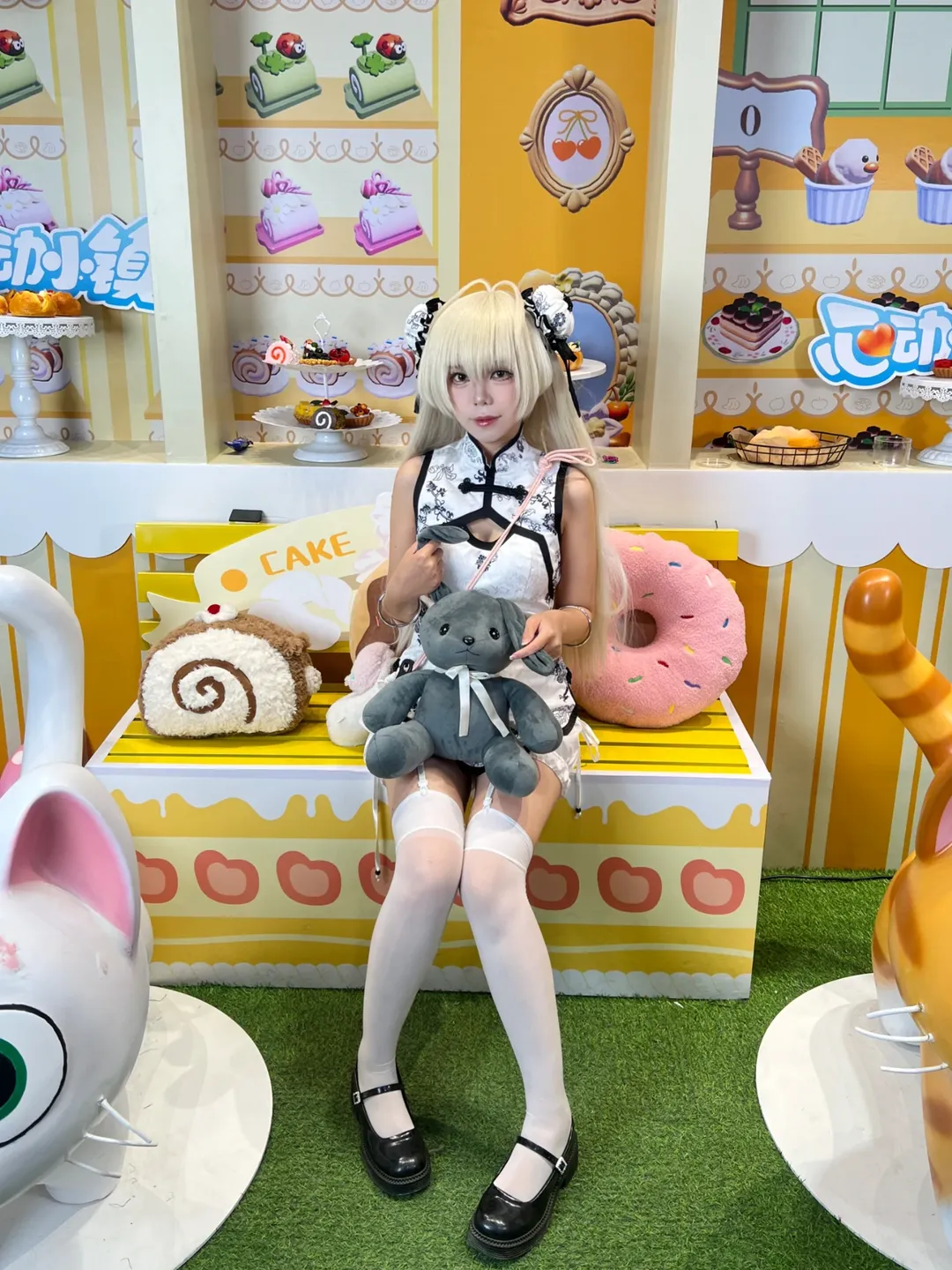 cosplay, 漫展返图, 萤火虫漫展, 穹妹cos, 白丝旗袍